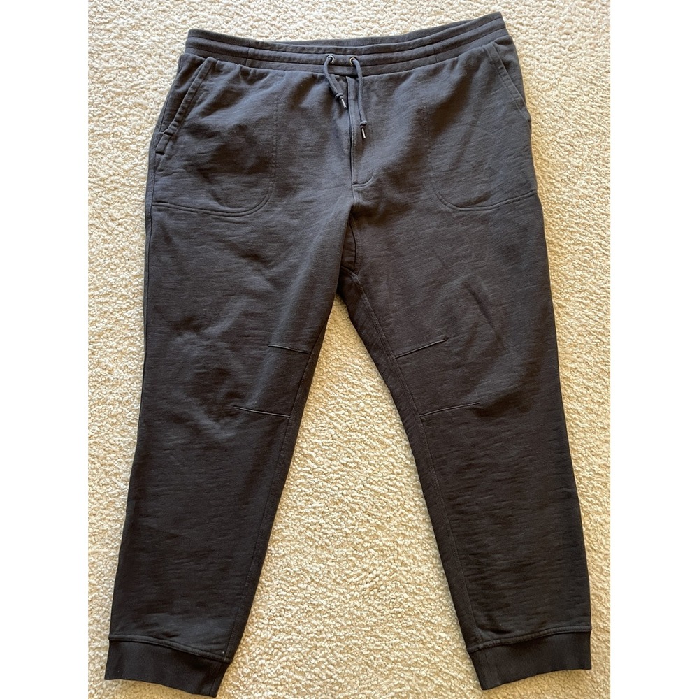 New Duluth Trading Crotch Gusset Zipper Fly Charcoal Gray Sweat Pants Men 2XL